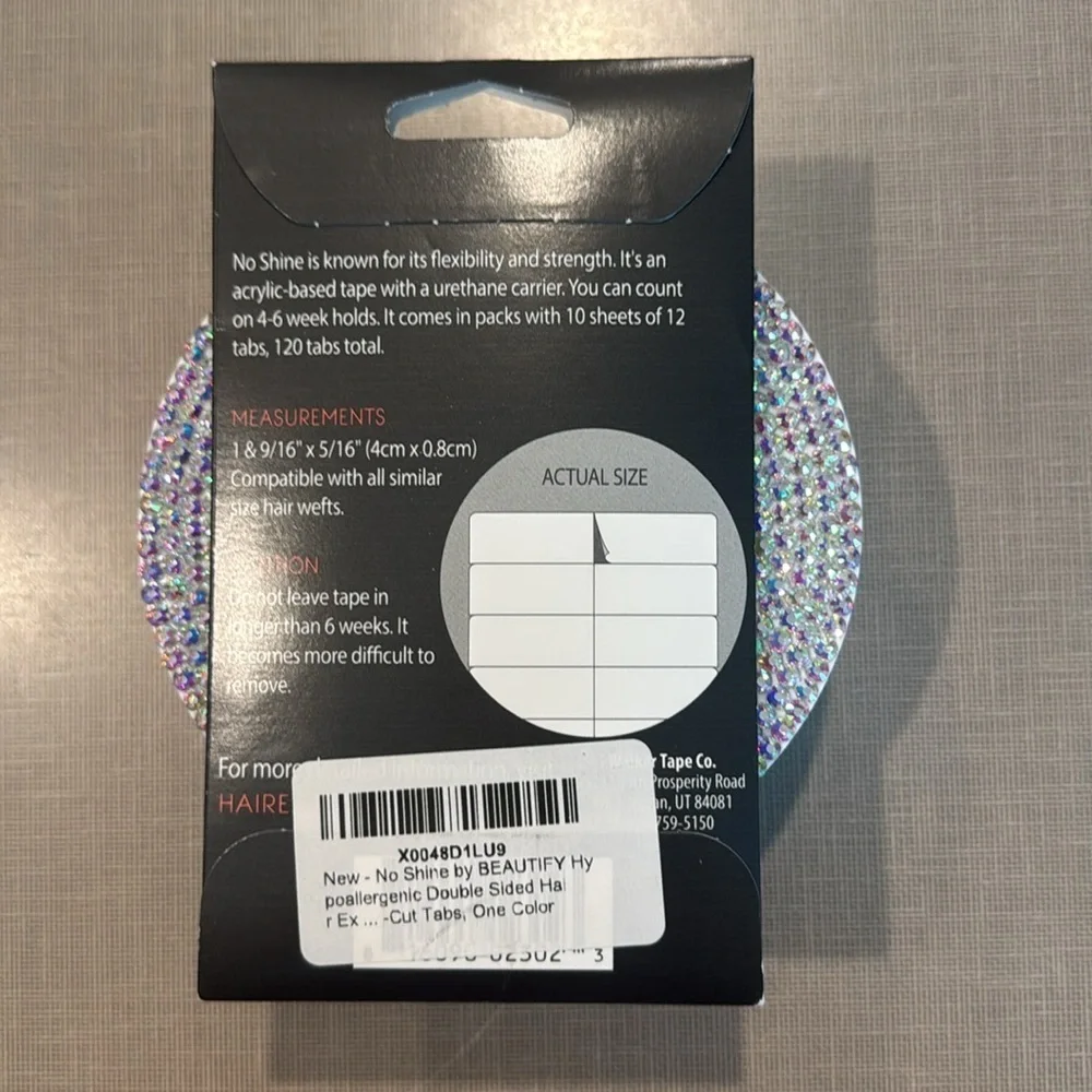 No Shine Hair Extension Tape - clear